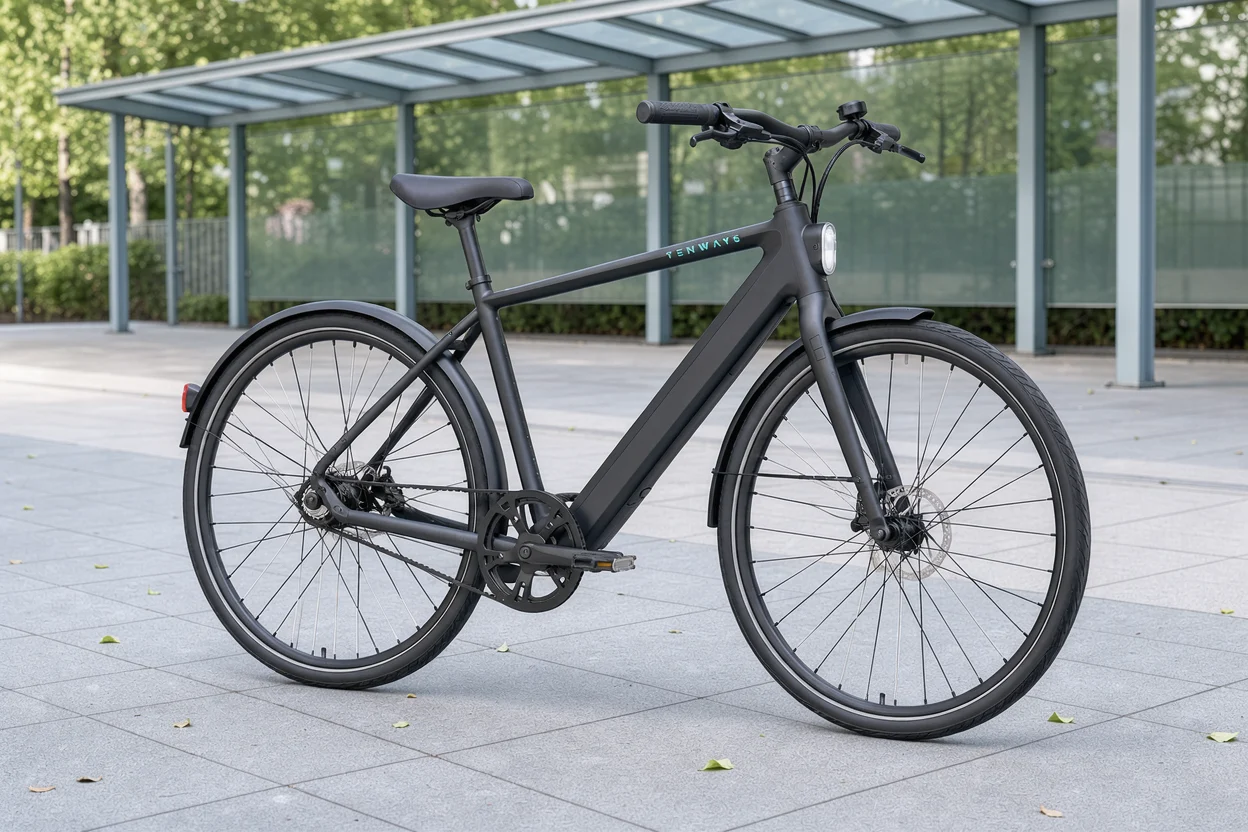 Frame en onderbuis van opzij van de TENWAYS CGO600 Pro